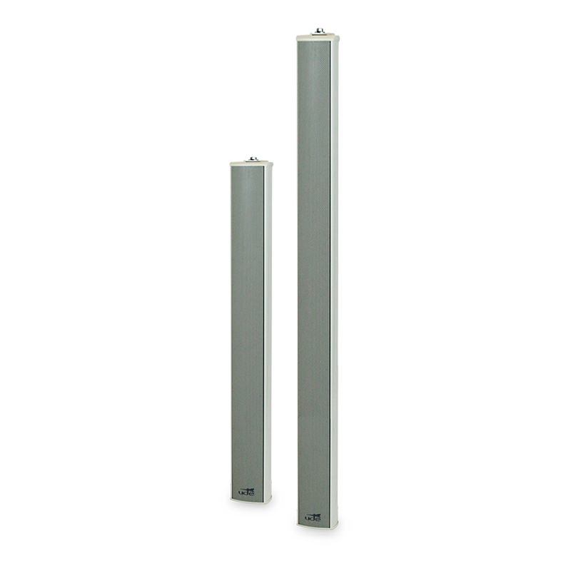 gama de columnas de ac&uacute;sticas UDE para aplicaciones de audio y megafon&iacute;a