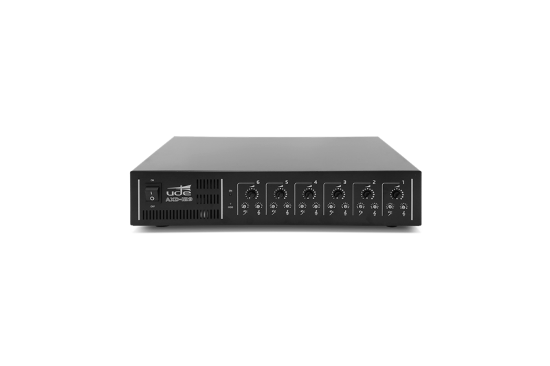 gama de amplificadores UDE para instalaciones de megafonía